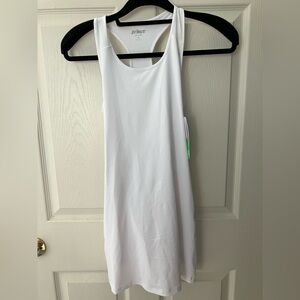 NWT Girl's Youth Prince White Tennis Match Dress with Compression Shorts Medium